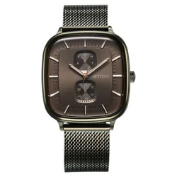 Đồng Hồ Nam Titan Avant Garde Quartz 90178QM02 Màu Nâu Đen