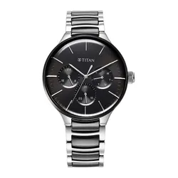 Đồng Hồ Nam Titan Ceramic Fusion Black Dial Watch 90148KD01 Màu Đen