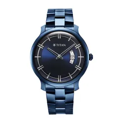 Đồng Hồ Nam Titan Classic Distincta Watch 90170QM01 Màu Xanh Dương