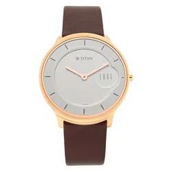 Đồng Hồ Nam Titan Edge 1843WL01 Màu Nâu