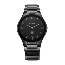 Đồng Hồ Nam Titan Edge Ceramic Quartz Watch 1696NC12 Màu Đen