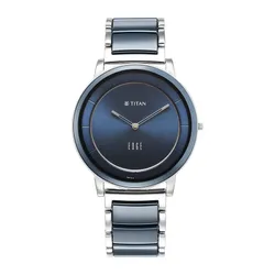 Đồng Hồ Nam Titan Gents Edge Quartz Analog Watch 1878KD02 Màu Xanh Lam