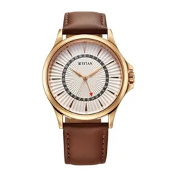 Đồng Hồ Nam Titan Karishma Quartz Watch 10038WL01 Màu Nâu