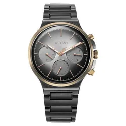 Đồng Hồ Nam Titan Quartet Grey 1883KM01 Màu Xám