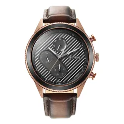 Đồng Hồ Nam Titan Quartz Analog Black Dial Leather Strap 1814KL03 Màu Đen