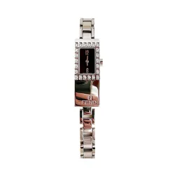 Đồng Hồ Nữ Fendi 3300L Diamond Watch Quartz Màu Bạc Đen D-PA