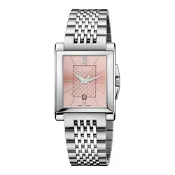 Đồng Hồ Nữ Gucci G Timeless 138 Watch Regtangle Watch YA138502 Màu Bạc/Hồng