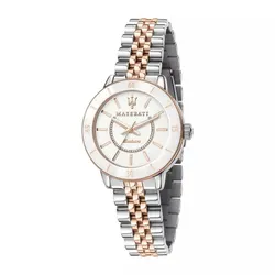 Đồng Hồ Nữ Maserati Successo Solar R8853145504 Màu Bạc Vàng Hồng