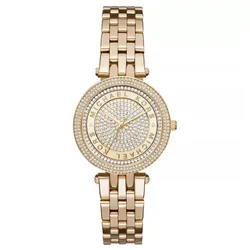Đồng Hồ Nữ Michael Kors Darci Gold Crystal Ladies Watch 33mm MK3445 Màu Vàng 