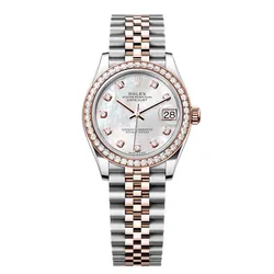 Đồng Hồ Nữ Rolex Datejust 31mm Rose Gold Diamond 278381RBR Màu Demi (Vàng Hồng - Bạc)