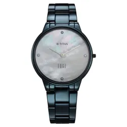 Đồng Hồ Nữ Titan Edge Metal Ladies Allure Quartz Analog 2734QM01 Màu Xanh