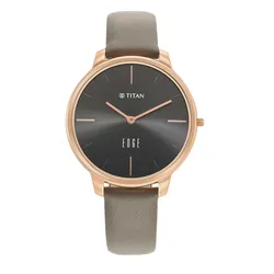 Đồng Hồ Nữ Titan Ladies Edge 2654WL01 Màu Nâu Đen