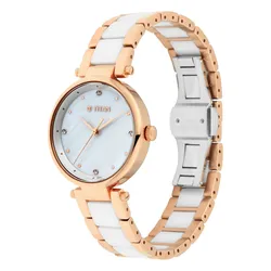 Đồng Hồ Nữ Titan Ladies Purple Ceramic 95061WD04 Màu Trắng/ Vàng Hồng