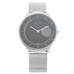 Đồng Hồ Nam Titan Minimals 1843SM01 Màu Bạc Xám