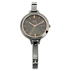Đồng Hồ Nữ Titan Quartz Analog With Date Grey Dial Metal Strap Watch 2578QM02 Màu Xám