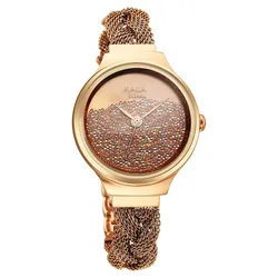 Đồng Hồ Nữ Titan Raga Delight Quartz Analog Watch 95204WM01 Màu Vàng Hồng