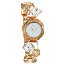 Đồng Hồ Nữ Titan Raga Love All Analog Mother Of Pearl Dial Watch 95151WM01 Màu Vàng Hồng