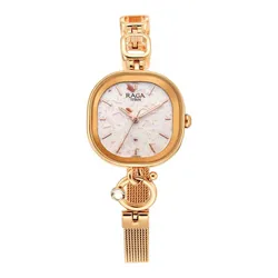 Đồng Hồ Nữ Titan Raga Pink Dial Analog Watch 2693WM01 Màu Vàng Hồng