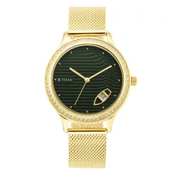 Đồng Hồ Nữ Titan Wander 2634YM01 Màu Vàng - Xanh