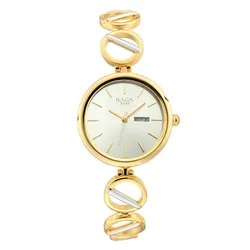 Đồng Hồ Nữ Titan Women's Raga Viva Watch Metal Strap 2644BM01 Màu Vàng Gold