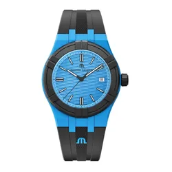 Đồng Hồ Nam Maurice Lacroix Quartz Watch AI2008-80080-300-0 Màu Đen Phối Xanh Dương