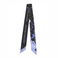 Khăn Nữ Salvatore Ferragamo 3203647551314 Màu Xanh Đen D-HH