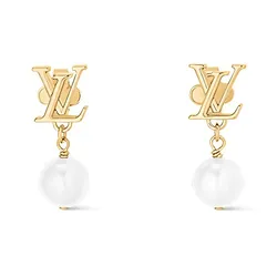 Khuyên Tai Nữ Louis Vuitton LV Iconic Louisa Earrings M01585 Màu Vàng Gold 