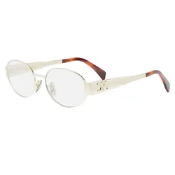 Kính Mắt Cận Unisex Celine Triomphe Metal CL50140U 030 Eyeglasses Màu Vàng