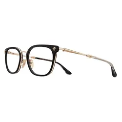 Kính Mắt Cận Chrome Heart Strapadictome DK-GP Màu Đen/ Vàng Hồng