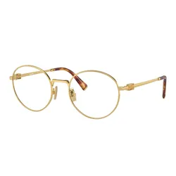 Kính Mắt Cận Nữ Miu Miu Eyeglasses 52XV 5AK1O1 Màu Vàng Gold  