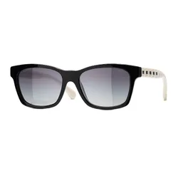 Kính Mát Nữ Chanel Sunglasses 0CH5484 1656S6 Màu Đen Trắng  
