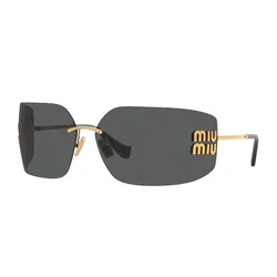 Kính Mát Nữ Miu Miu Sunglasses 0MU 54YS 5AK5S0 Màu Xám/Vàng Gold  