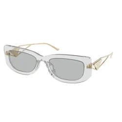 Kính Mát Nữ Prada Transparent Grey Sunglasses PR 14YS 12R50K Màu Xám   
