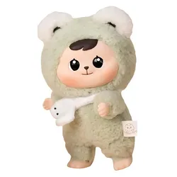Móc Khóa CQTOYS Bao-ao Cuddle Series Plush Dolls Unopened Blind Box Màu Xanh Bơ