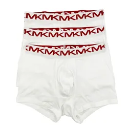 Set 3 Quần Lót Nam Michael Kors MK Men's 3 Pack Performance Cotton Màu Trắng Size S