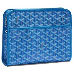 Túi Cầm Tay Unisex Goyard Jouvence MM Toiletry Bag Sky Blue Màu Xanh Dương N-QL