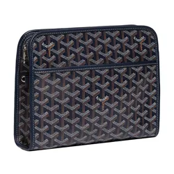 Túi Cầm Tay Unisex Goyard Jouvence MM Toiletry Bag Navy Blue Màu Xanh Navy N-QL