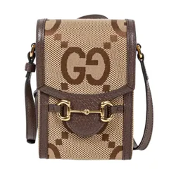 Túi Đeo Chéo Unisex Gucci 1955 Horsebit Jumbo GG Mini Bag 625615-UKMBG-2572 Brown Màu Nâu