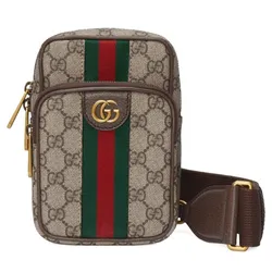 Túi Đeo Chéo Nam Gucci Small GG Ophidia Shoulder Bag Màu Nâu Be