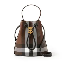 Túi Đeo Chéo Nữ Burberry Mini TB Bucket Bag Màu Nâu Đen