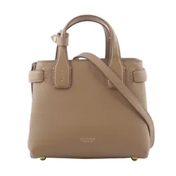Túi Đeo Chéo Nữ Burberry The Baby Banner House Màu Nâu Sữa