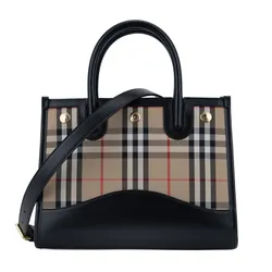 Túi Đeo Chéo Nữ Burberry Vintage Check Baby Crossbody Bag 8075423 Màu Đen Be
