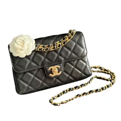 Túi Đeo Chéo Nữ Chanel Flap Bag Màu Đen