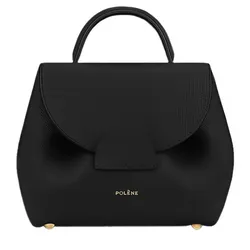 Túi Đeo Chéo Nữ Polène Numéro Un Nano Edition Textured Black Crossbody Bag Màu Đen
