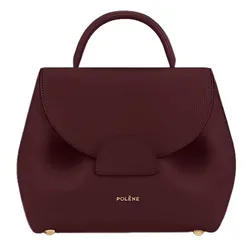 Túi Đeo Chéo Nữ Polène Numéro Un Nano Edition Textured Burgundy Crossbody Bag Màu Đỏ