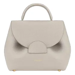 Túi Đeo Chéo Nữ Polène Numéro Un Nano Edition Textured Chalk Crossbody Bag Màu Xám