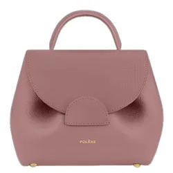Túi Đeo Chéo Nữ Polène Numéro Un Nano Edition Textured Lilac Crossbody Bag Màu Hồng Đậm