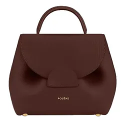 Túi Đeo Chéo Nữ Polène Numéro Un Nano Edition Textured Sandalwood Crossbody Bag Màu Đỏ