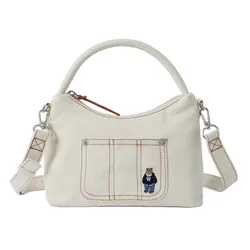 Túi Đeo Chéo Nữ WHOAU Steve Hobo Cross Bag Vory Màu Trắng