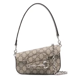 Túi Đeo Vai Nữ Gucci Horsebit 1955 Mini Shoulder Bag Màu Xám